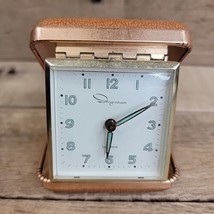 Vintage Ingraham Luminous Dial Travel Alarm Clock-Works Good Shape - $15.79