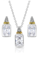 Montana Silversmith Two Tone Brilliance Jewelry Set - £48.11 GBP