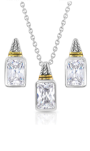 Montana Silversmith Two Tone Brilliance Jewelry Set - £47.01 GBP