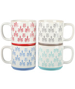 Gibson Home Morning Mist 4 Piece 18 Ounce Stoneware Mug Set in Assorted ... - $85.59 CAD