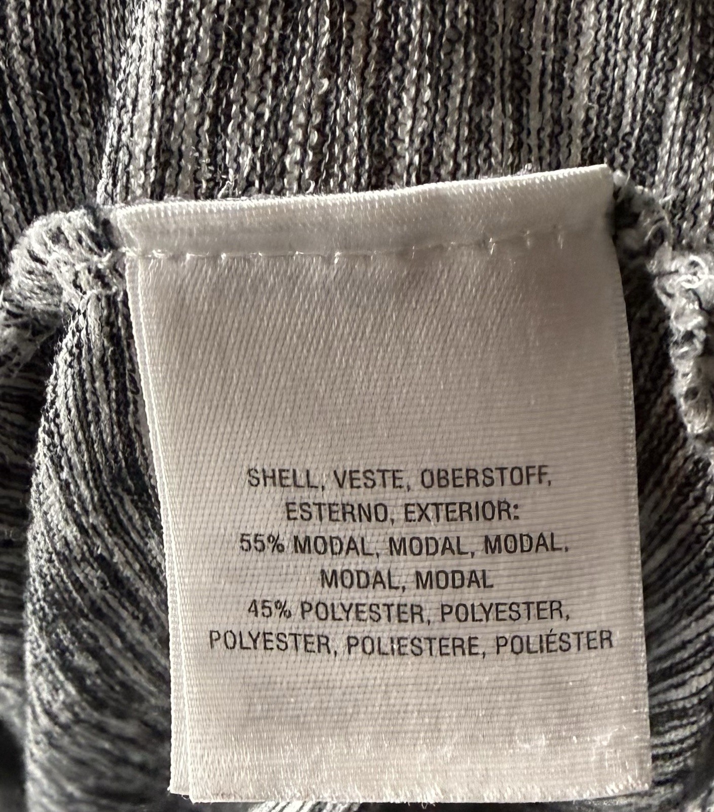 Akemi Kin Anthropologie All Eyes Top Size XS Gray Striped Embroidered Boxy Fit Item image 7