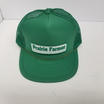 Vintage Prairie Farmer Green Trucker Mesh Snapback Hat, Farming, Agricul... - £13.74 GBP