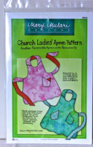 Vintage Church Ladies Apron Pattern  Reversible Apron - $14.24
