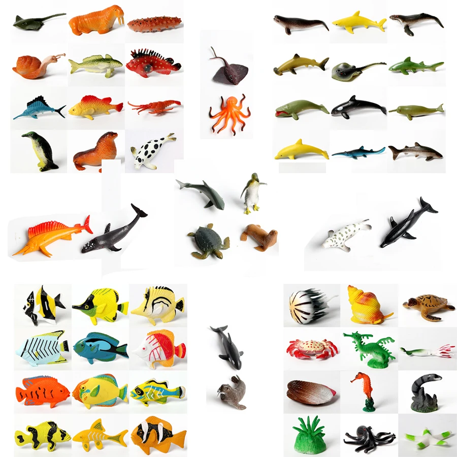 Underwater Deep Sea Creatures Tropical fish,Shark Animal Action Figures Sea - £9.22 GBP+