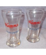  Hamms Beer Sham Glass Set of Two Born in the Land of Sky Blue Waters Ca... - $29.95