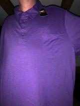 6X BIG PURPLE POLO SHIRT with CHEST POCKET NEW with TAGS! - £19.59 GBP
