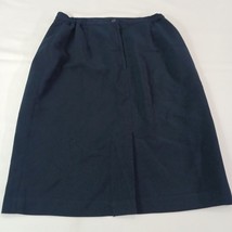 Sag Harbor Women's Blue Rear Zip & Slit Pull-On Pencil Skirt Size 10 Waist 28" image 12