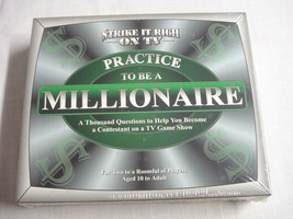 Practice To Be a Millionaire Game New Sealed 2000 Strike It Rich on TV - £7.08 GBP