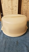 Vintage Tupperware 12&quot; Cake Keeper with Lid, 1866 Insert &amp; Handle Strap ... - £17.87 GBP