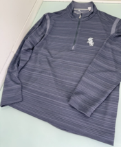 Tommy Bahama White Sox Island Zone Golf Sweatshirt Pullover Large L 1/4 Zip - $29.67