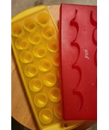 Silicone Round Ice Cube Mold Tray with Cover/ Lid - $5.84