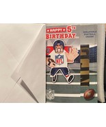 2013 Hallmark 5th Birthday Card w/ Inflatable NFL Football *NEW/UNUSED* BT - $11.99