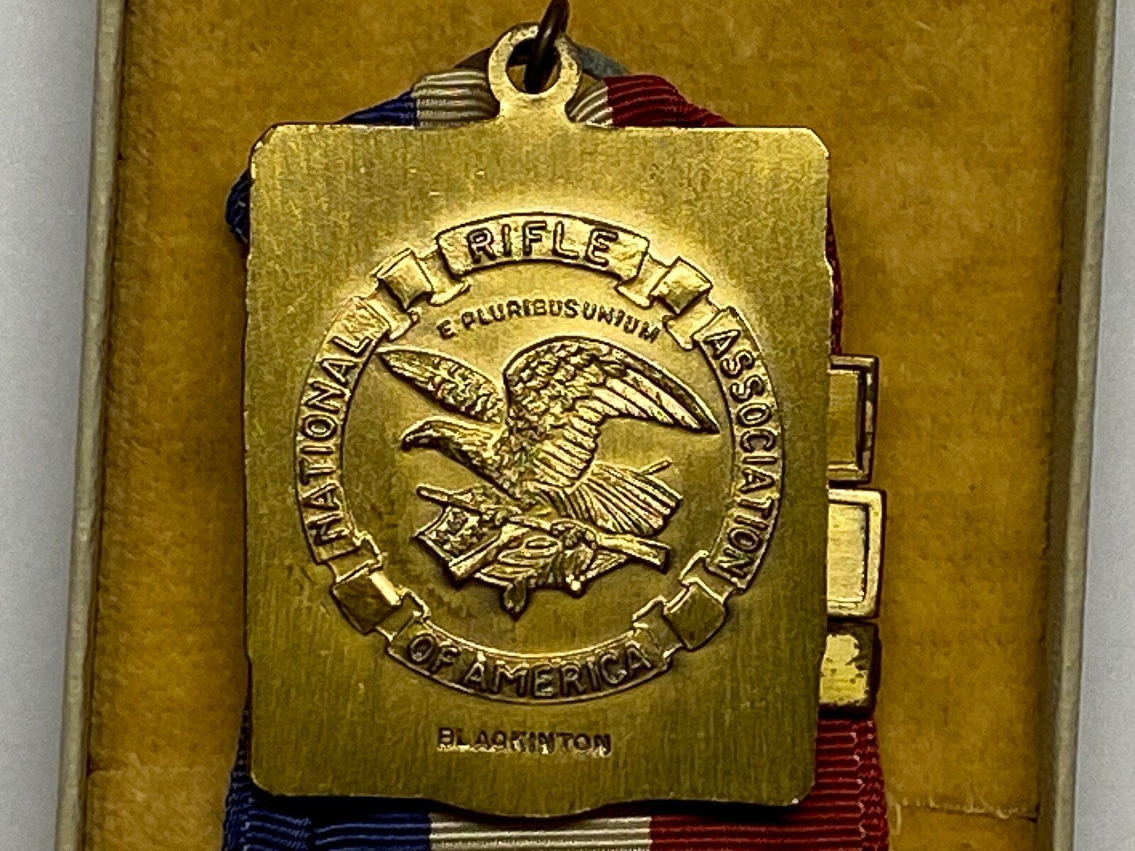 1961, NRA, REGIONAL MATCHES, .22 SLOW FIRE, MILITARY, MEDAL, BLACKINTON Item image 2