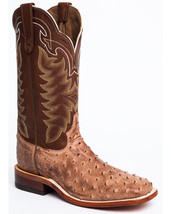 Tony Lama Men&#39;s San Saba Full Quill Ostrich Exotic Boots - $473.95