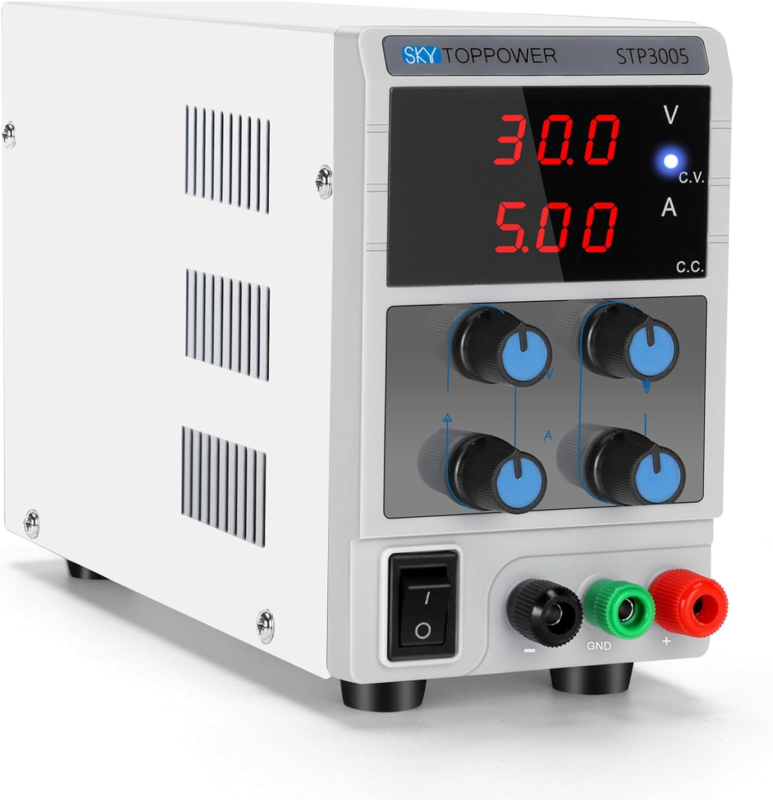 30V 5A Adjustable Lab Power Supply 3-Digital Display, for Circuit Test,E... - $102.17