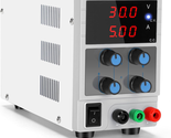 30V 5A Adjustable Lab Power Supply 3-Digital Display, for Circuit Test,E... - $112.08