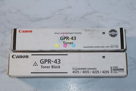 2 New OEM Canon iR ADVANCE 4025,4035,4025,4035 Black Toner Cartridge GPR-43 - £102.64 GBP