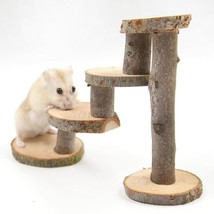 Wooden Apple Wood Hamster Climbing Ladder Toy - £17.60 GBP