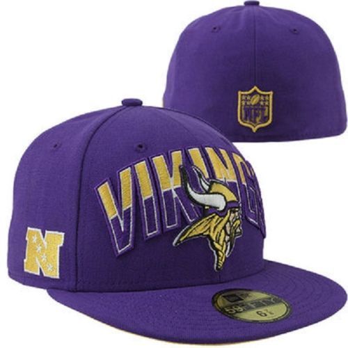 Primary image for New Era 59Fifty NFL  Minnesota Vikings On The Field Football Hat Cap Sz 6 1/2