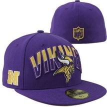New Era 59Fifty NFL  Minnesota Vikings On The Field Football Hat Cap Sz 6 1/2 - $23.99