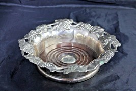 Vintage Silverplate Wine Coaster Slide Old Sheffield Silver Plate Corbell &amp; Co. - £58.77 GBP