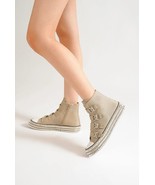 Beast Fashion Multi-Buckle Straps Studded Platform Sneakers - $44.61