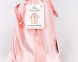 Hello Mello Beauty Sleep Satin Pink Striped Button Up Pajama Top M L Sho... - $16.40