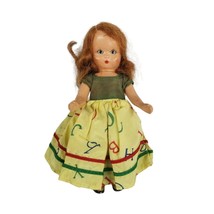 Nancy Ann Story Book Doll Vintage ABC Dress Pants Bisque 1940s Sleepy eyes Baby - £15.77 GBP