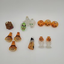 13 Rare Old World Glass Halloween Light Covers Pumpkin Ghost House Witch Skull - £39.89 GBP