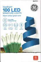 GE 847973 STAYBRIGHT 100CT WARM WHITE LED MINI LIGHTS 24.7&#39; GREEN STRING... - $370.55 MXN