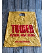 Tower Records Shopping Bag | Early Web, 1990&#39;s w/ &quot;WWW&quot; | 14.5&quot; x 17.5&quot; - $129.26 MXN