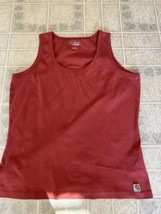 Carhartt Shirt Womens Salmon large Relaxed Fit Heavyweight Tank Top Sleeveless - $21.32