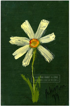 Daisy on Green 1999 C peterson * Fine Art Print * Solataire Flower Oil Painting - £28.39 GBP