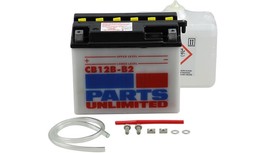 Parts Unlimited 12V Heavy Duty Battery YB12B-B2 - CB12B-B2-FP - 2113-0177 - £41.06 GBP