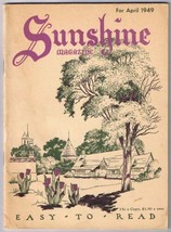 Vintage Sunshine Magazine April 1949 Feel Good Easy To Read - $3.95