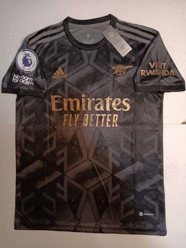 Gabriel Martinelli #11 Arsenal FC EPL Stadium Black Away Soccer Jersey 2022-2023 Item image 3