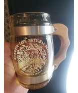 Vintage Mug Glass Mammoth Cave National Park Mug Wood Handle Kentucky To... - €11,27 EUR