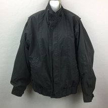 London Fog Men&#39;s Black Zip Up Coat Jacket Small - $69.99