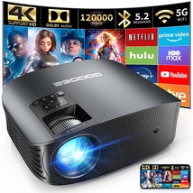 Projector 4K With Wifi And Bluetooth Supported, Fhd 1080P Mini Projector For Out - £247.46 GBP