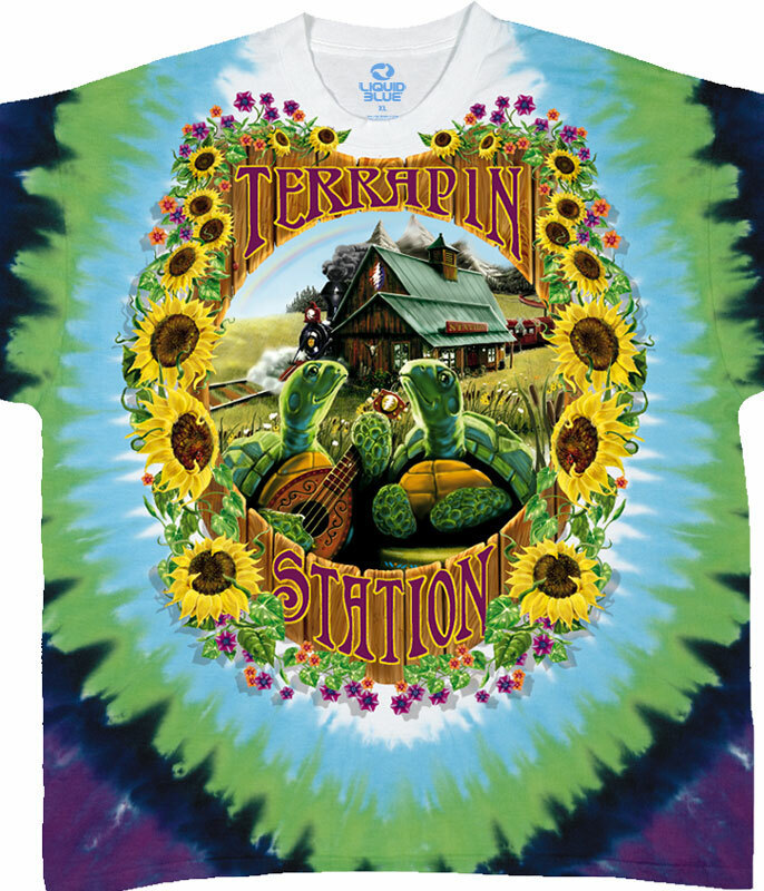 Grateful Dead Terrapin Station Tie Dye Shirt  Plus Size  S  M  L  XL  2X  3X  4X