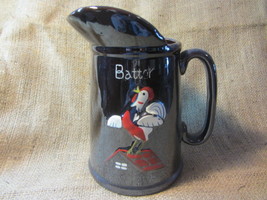 1950&#39;S REDWARE Lusterware &quot;Rooster&quot; Batter Pitcher Glazed Crock, Crock Pitcher - £30.29 GBP