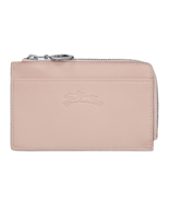 Longchamp  Xtra Leather Zip Card Case Holder Wallet ~NWT~ NUDE - $156.42