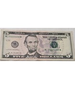 Repeater $5 Bill ML 20220200 M 2013 - $27.39 CAD