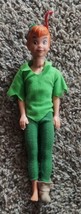 Vintage 1968 Mattel Disney Peter Pan Doll Action Figure Toy 11&quot; - $37.39