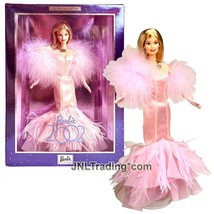 Year 2001 Collector Edition Doll BARBIE 2002 in Pink Gown with Boa &amp; Dol... - $99.99