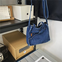 Denim Crossbody Ins Style Mini Square Bag - £17.47 GBP