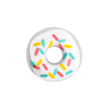 Origami Owl Charm (New) White Donut With Sprinkles 2021 Edition - (CH7079) - £7.02 GBP