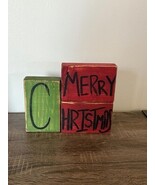 Savvy Creations Merry Christmas Wooden Blocks Décor - $16.43 CAD