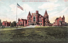 Springfield Ohio Knights Of Pythias State Home~Bosselman Publ Postcard 1910s - £4.36 GBP