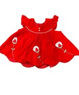 Vintage Red Velvet Dress Floral Embroidery & Scalloped Hem 18 months - €20,66 EUR Vintage Red Velvet Dress Floral Embroidery & Scalloped Hem 18 months - €20,66 EUR